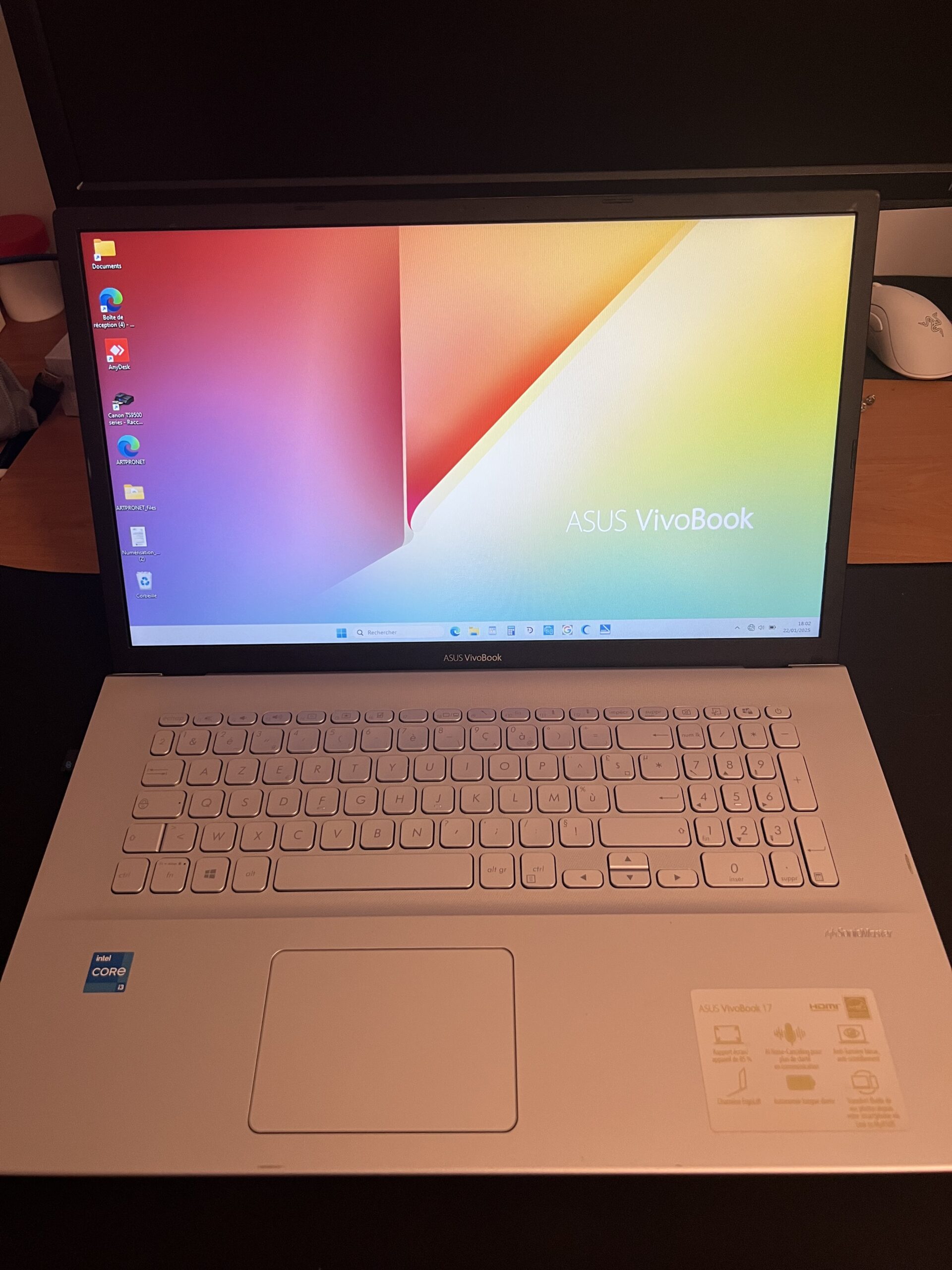 Ecran Portable ASUS Test Final en fonctionnement